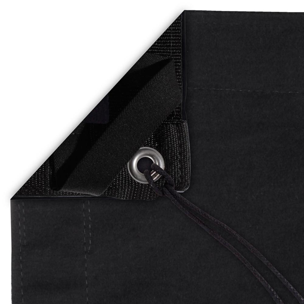 TEXTILE-2X2m 6X6 inch Solid Black